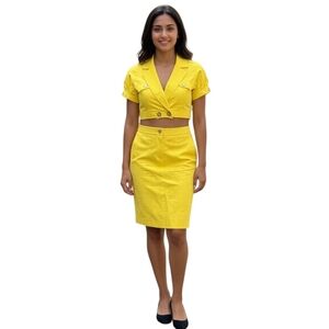 Kaprize Crop Blazer and Skirt